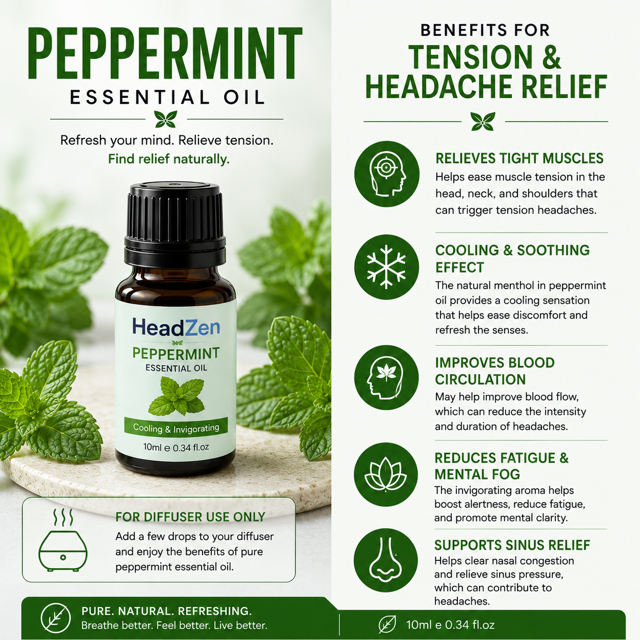 Aroma Diffuser™ + 10ml Essential Oil