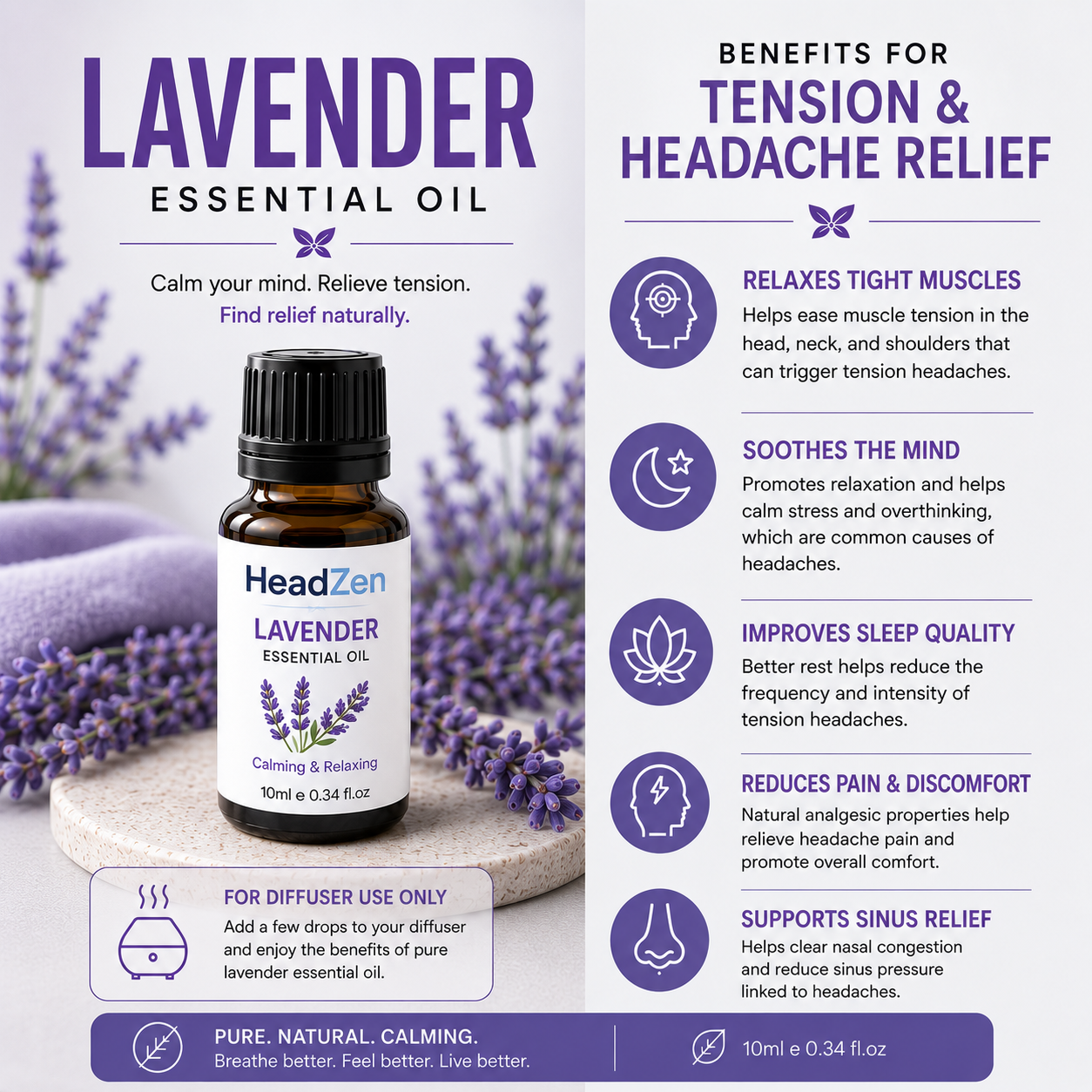 Aroma Diffuser™ + 10ml Essential Oil