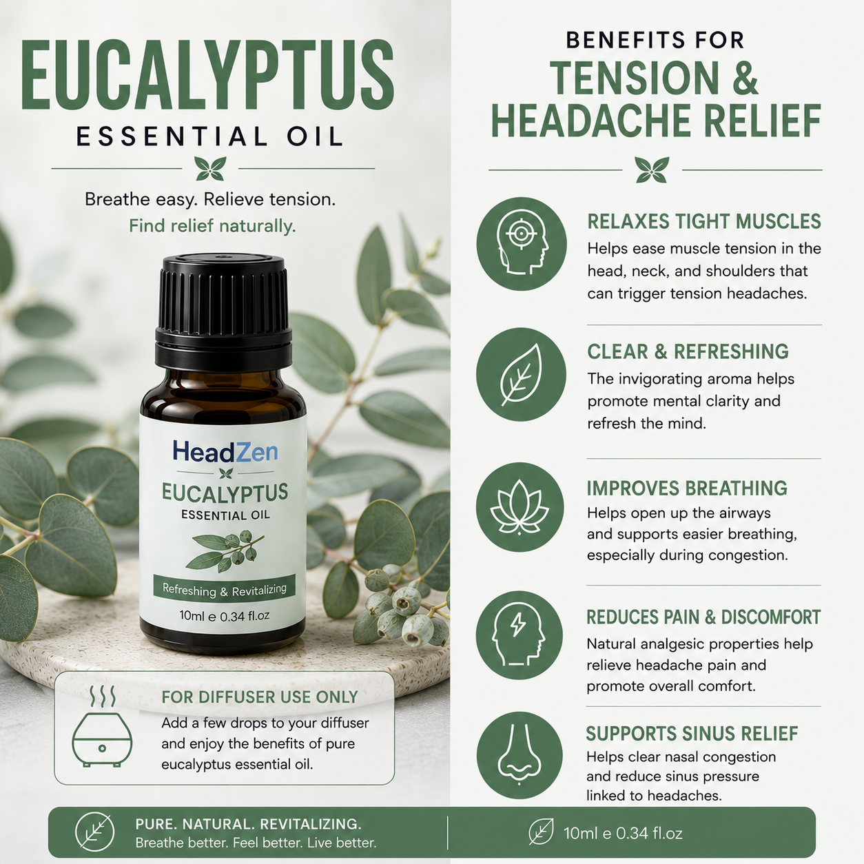 Aroma Diffuser™ + 10ml Essential Oil